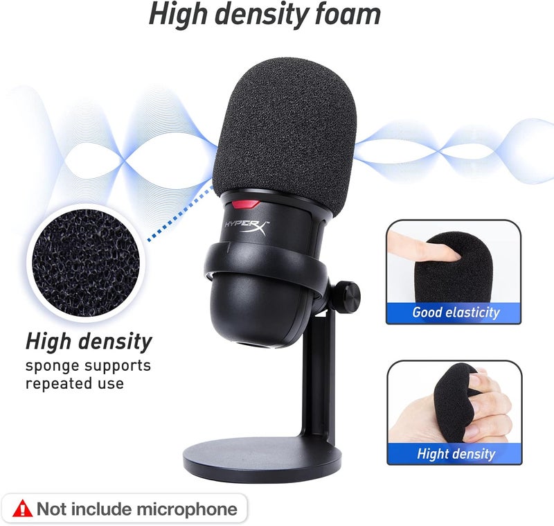 SUNMON SoloCast Boom arm for HyperX, Microphone Stand for HyperX SoloCast – Mic arm Upgrade C Desk Clamp, 2 Cable Ties, Mic Cover Compatible with HyperX SoloCast by - Image 4